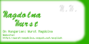 magdolna wurst business card